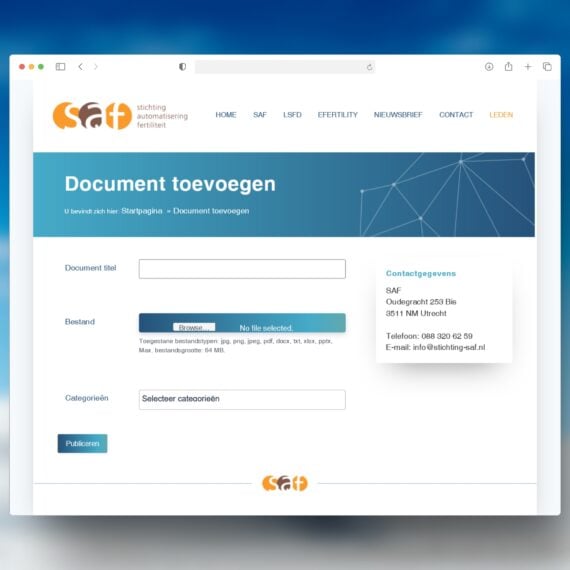 Dutch healthcare website uses Document Library Pro to manage document uploads and sharing