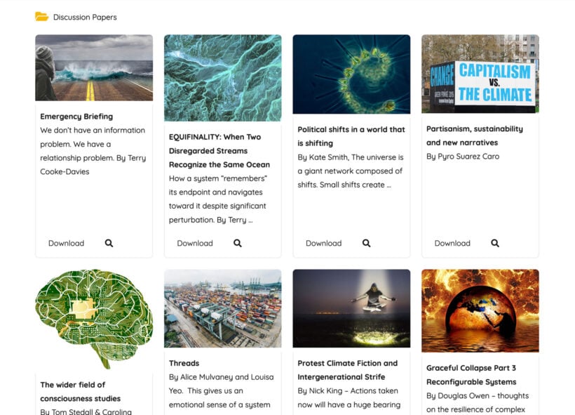 Nonprofit document library with folders and grid