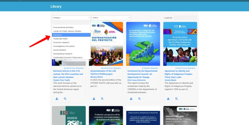 Category filters in Document Library Pro