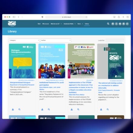 ASIES website resource library made with Document Library Pro plugin
