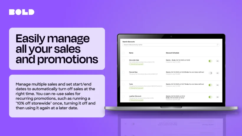 Bold Discounts Shopify automatic pricing app
