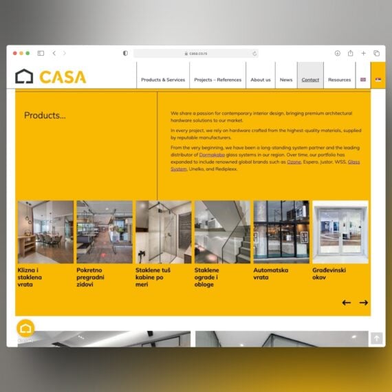 CASA is a Belgrade-based company specializing in premium architectural hardware