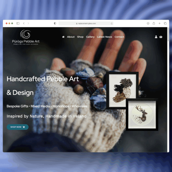 Púróga Pebble Art website featured image