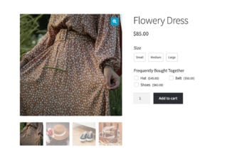 WooCommerce frequently bought together checkboxes