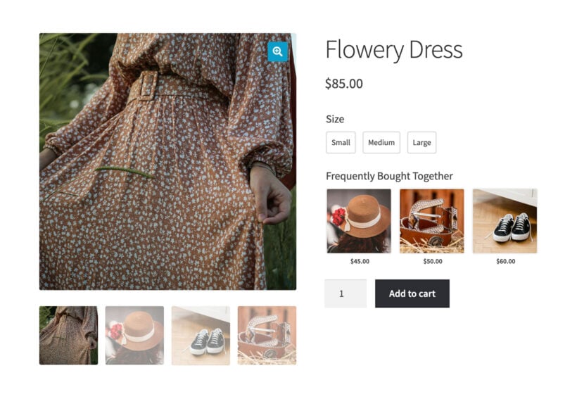 WooCommerce recommended products FBT plugin with images