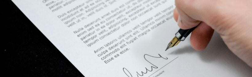 A handwritten signature on a personal letter, illustrating a personalized donation thank-you