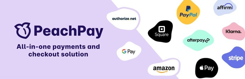 PeachPay one-page checkout loading on a WooCommerce product page