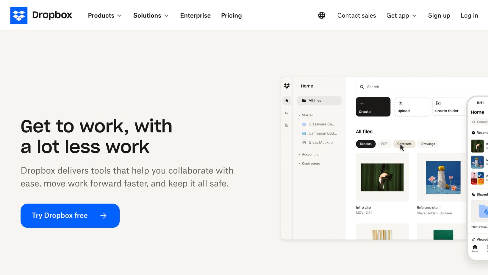 Dropbox file sharing, one of the cloud options for a document library