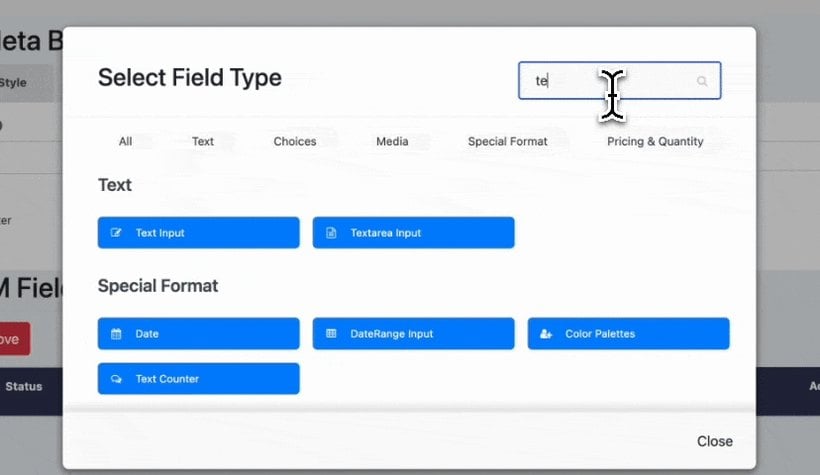 PPOM field-type builder for adding custom product options in WooCommerce