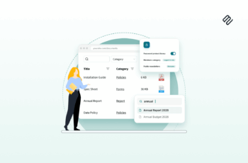 A searchable document library for any website