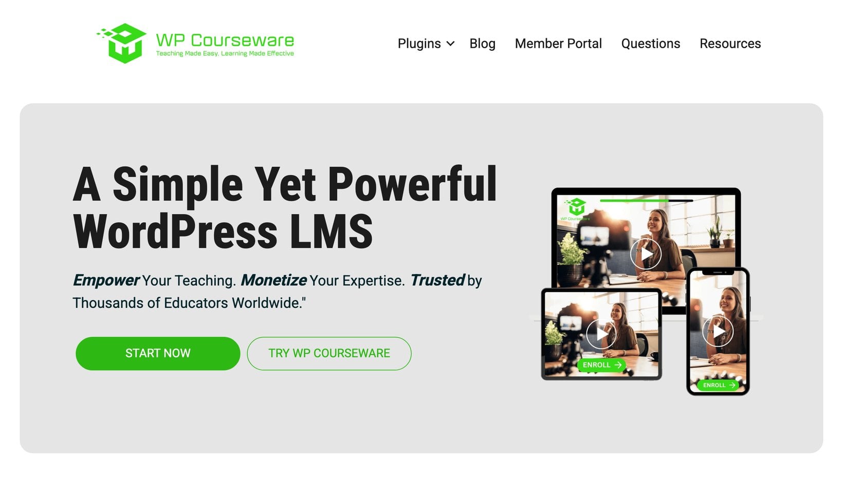 WP Courseware connects WooCommerce products to online courses