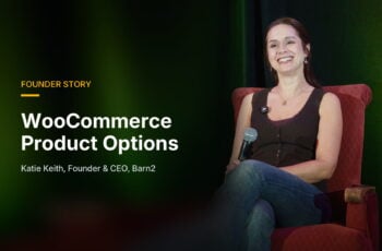 Katie Keith, Founder and CEO of Barn2, speaking on stage
