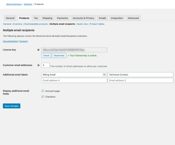 WooCommerce Multiple Email Recipients WordPress Plugin