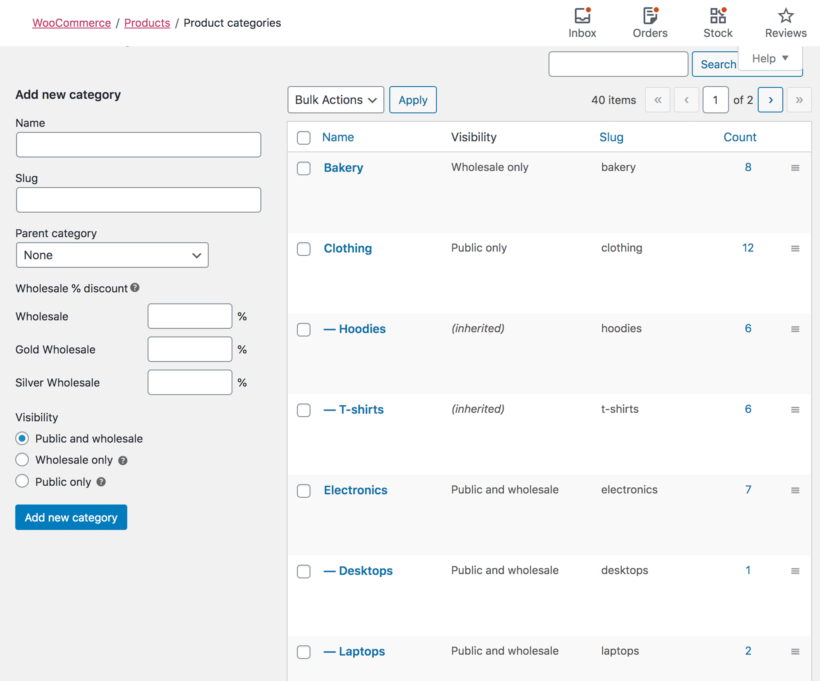 WooCommerce wholesale category plugin