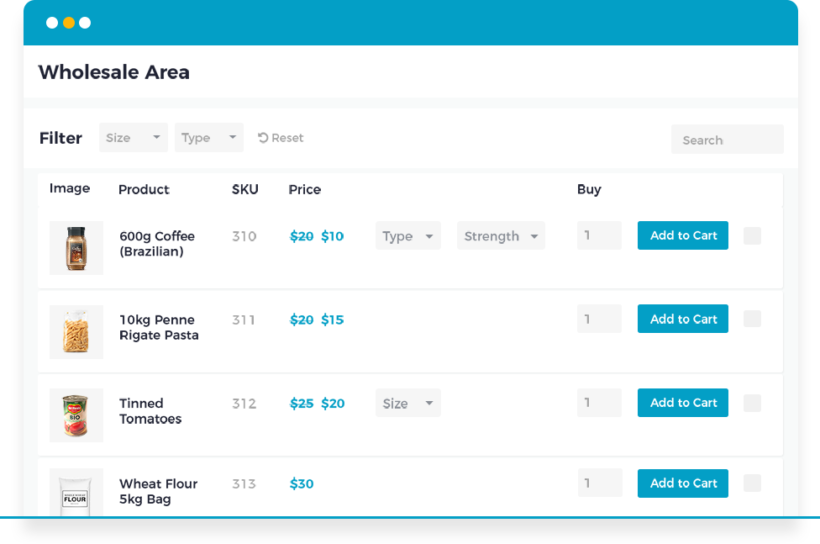 WooCommerce Wholesale Order Form with B2B Pricing & Visibility