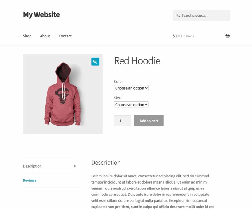 WooCommerce hide price until select variation