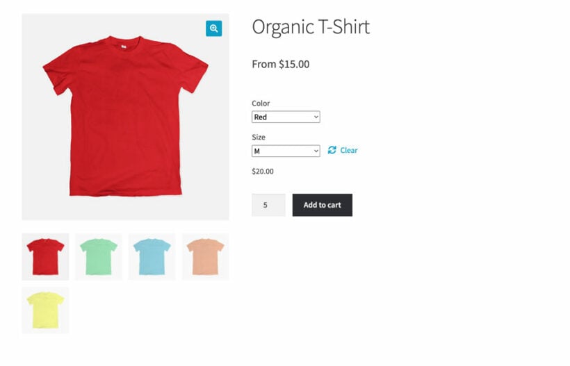 WooCommerce replace variation price range with from