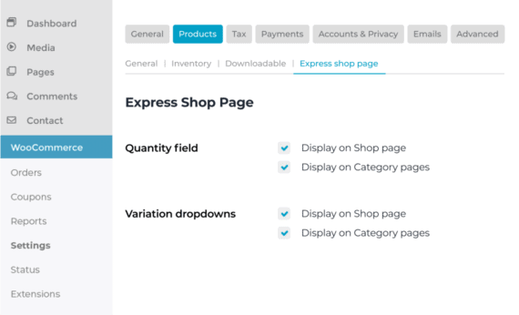 WooCommerce Express Shop Page GROW YOUR SALES