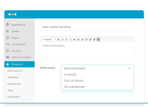 Quickly mark WooCommerce products as discontinued